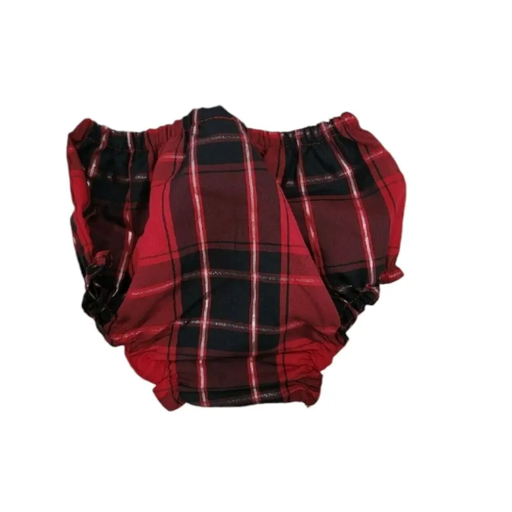 Red plaid holiday / Christmas dress